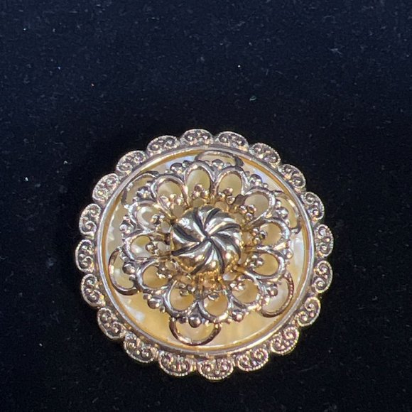 Western Germany Gold Tone Collar/Scarf Clip (4105) - Picture 1 of 5
